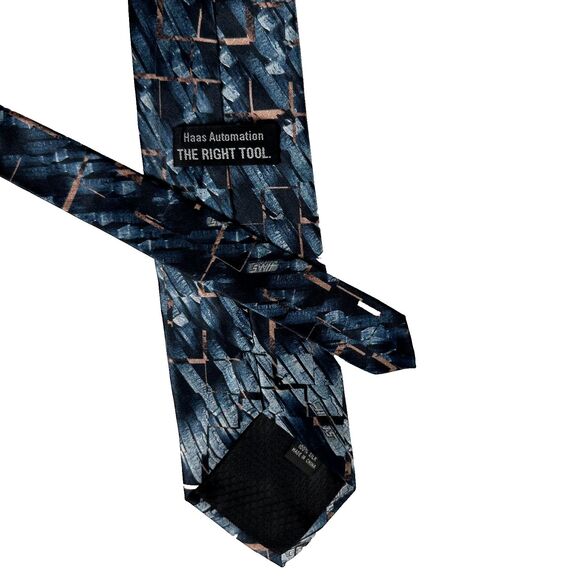 Haas Automation Blue 100% Silk Neck Tie Formula One 1 Haas F1 Team Racing - Picture 3 of 13